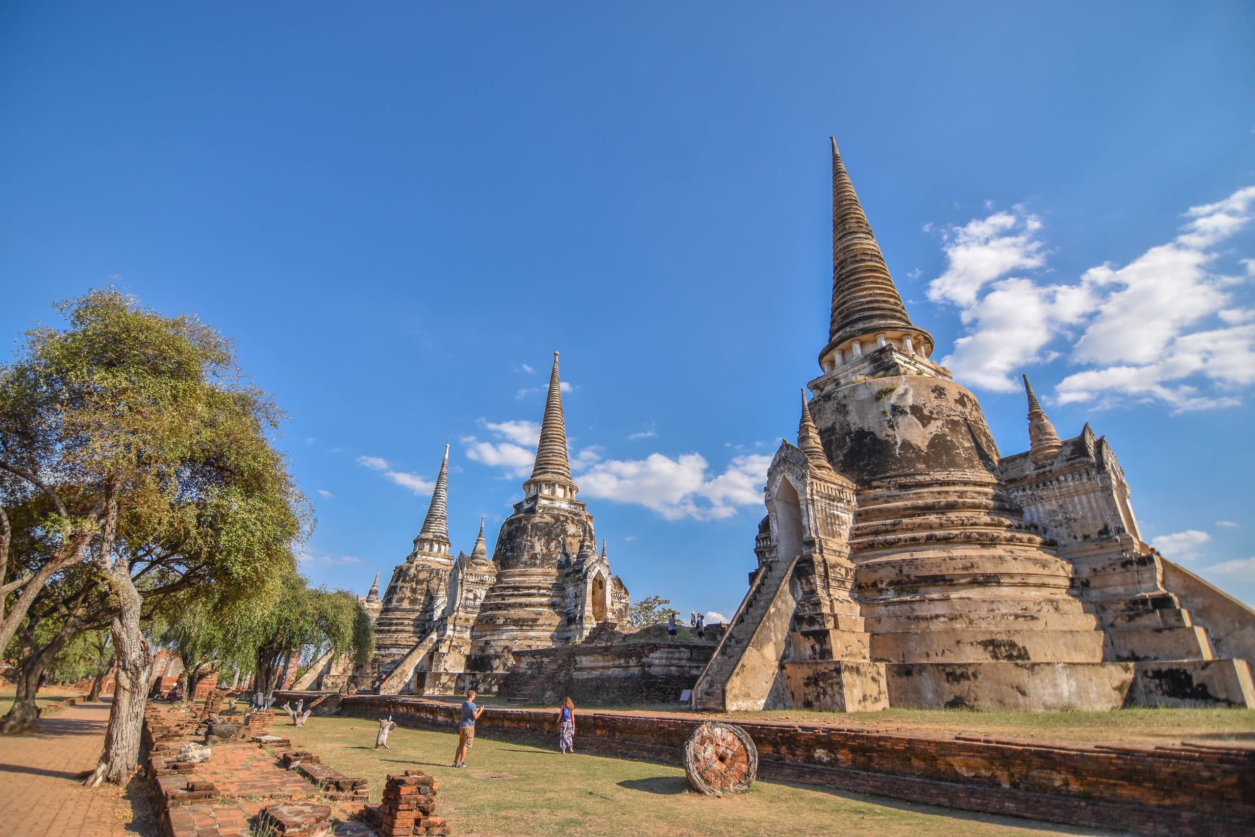 The three chedis of Wat Phra Si Sanphet in Ayutthaya, Thailand, Pai Dai DMC