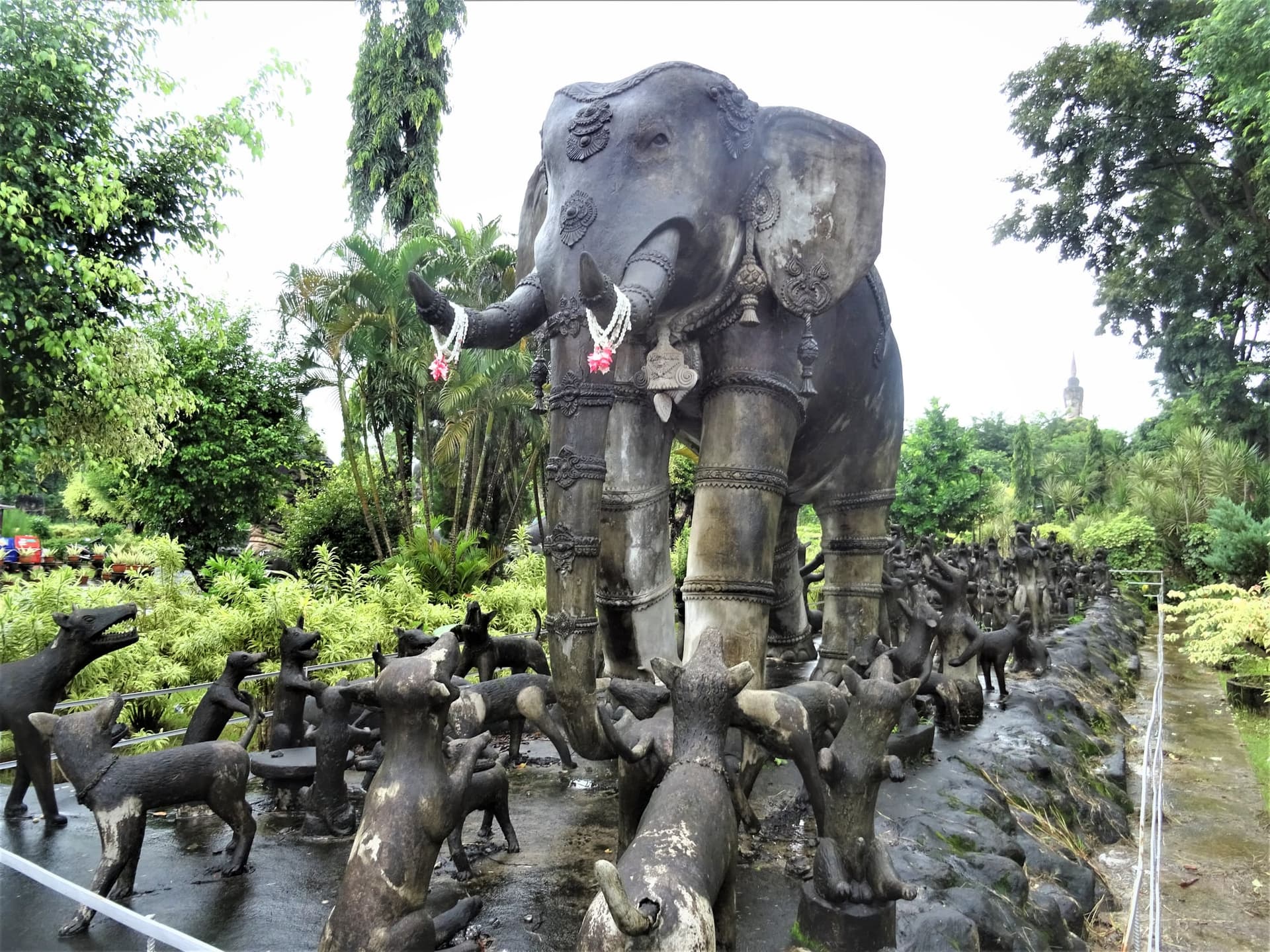 Sculptures at Sala Kaeo Ku, the extraordinary concrete sculpture park outside Nong Khai.