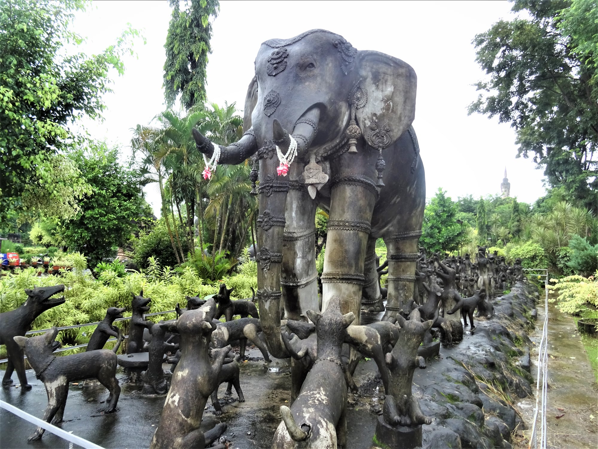 Sculptures at Sala Kaeo Ku, the extraordinary concrete sculpture park outside Nong Khai.